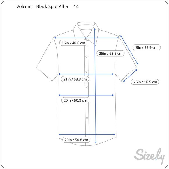 Volcom Hawaiian Shirt Youth 14 XL Black Blue Purple Floral Skate Surf SS - Picture 11 of 11